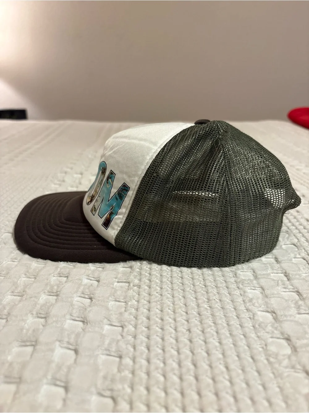 Volcom Trucker Hat in White and Brown